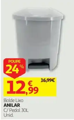 Auchan Balde Lixo Anilar promoção