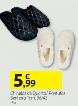 Auchan Chinelos de quarto/pantufas senhora promoção