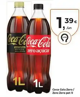 Aqui é fresco Coca Cola Zero / Zero Zero pet 1l promoção