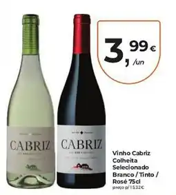 Aqui é fresco Vinho Cabriz promoção