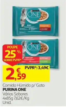 Auchan comida húmida p/ gato purina one promoção