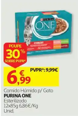 Auchan comida húmida p/ gato purina one esterilizado promoção