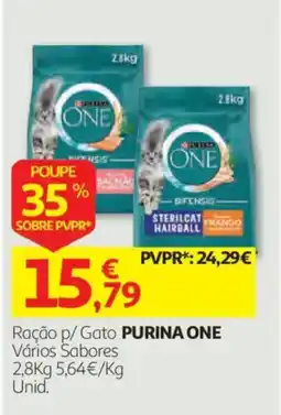 Auchan Ração p/ Gato Purina One promoção
