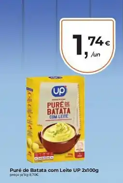 Aqui é fresco Puré de Batata com Leite UP promoção