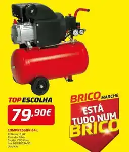 Bricomarché Hp - compressor 24 l promoção