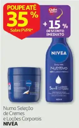 Auchan cremes e loções corporais nivea promoção