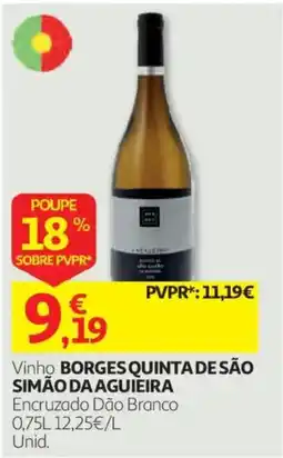 Auchan Vinho Borges Quinta de São Simão da Aguierra promoção