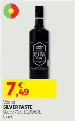 Auchan Vodka silver taste black promoção