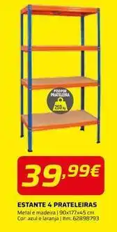 Bricomarché Madeira - estante 4 prateleiras promoção