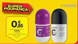 Auchan Desodorante Roll On Cosmia S/ Mancha Perfumado/ Preto e Branco promoção