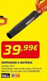 Bricomarché A+ - soprador a bateria promoção