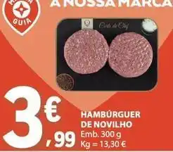 E.Leclerc Hambúrguer de novilho promoção