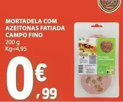 E.Leclerc Campo fino - mortadela com azeitonas fatiada promoção