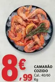 E.Leclerc Camarão cozido promoção