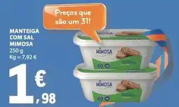E.Leclerc Mimosa - manteiga com sal promoção