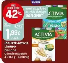 Intermarché Danone - iogurte activia liquido promoção