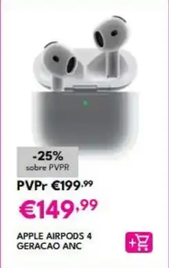 Radio Popular Apple - airpods 4 geracao anc promoção