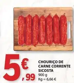 E.Leclerc Chourico de carne corrente promoção