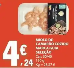 E.Leclerc Seleção du chef - miolo de camarao cozido marca guia promoção