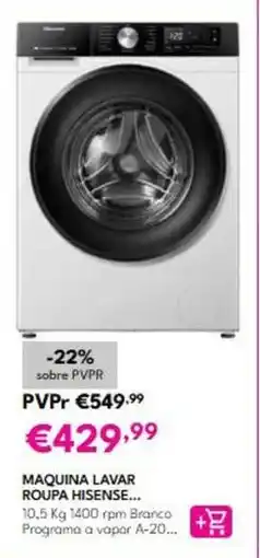 Radio Popular Hisense - maquina lavar roupa promoção