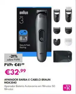 Radio Popular Braun - aparador barba e cabelo promoção
