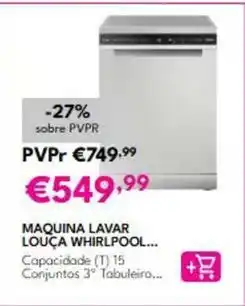 Radio Popular Whirlpool - maquina lavar louça promoção