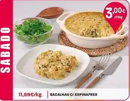 Intermarché Bacalhau c/espinafres promoção