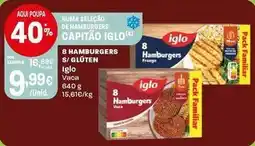 Intermarché Iglo - 8 hamburgers s/gluten promoção