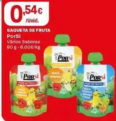 Intermarché Porsi - saqueta de fruta promoção