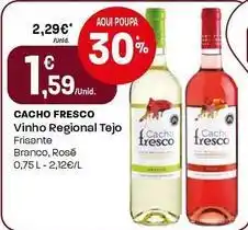 Intermarché Cacho fresco - vinho regional tejo promoção