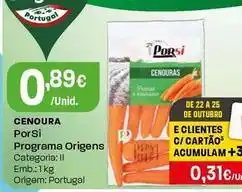 Intermarché Porsi - cenoura promoção