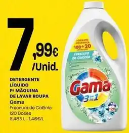 Intermarché Gama - detergente liquido p/maquina de lavar roupa promoção