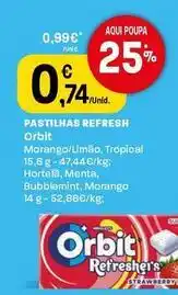 Intermarché Orbit - pastilhas refresh promoção