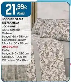 Intermarché Jocasori - jogo de cama de flanela promoção