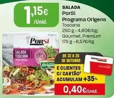 Intermarché Porsi - salada promoção