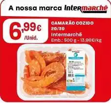Intermarché Intermarché - camarão cozido promoção