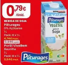 Intermarché Páturages - bebida de soja promoção