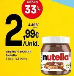 Intermarché Nutella - creme p/barrar promoção