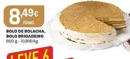 Intermarché Bolo de bolacha, bolo brigadeiro promoção