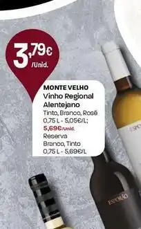 Intermarché Monte velho - vinho regional alentejano promoção