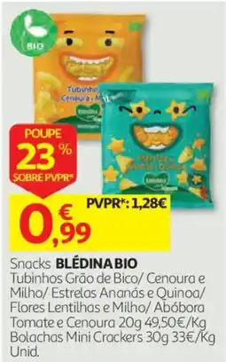 Auchan Snacks blédina bio promoção