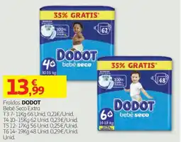 Auchan Fraldas dodot bebé seco extra promoção