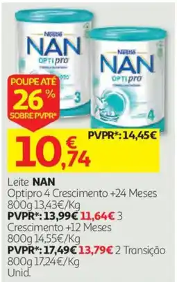 Auchan Leite NAN Optipro 4 Crescimento +24 Meses promoção