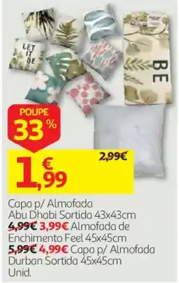 Auchan Capa p/ Almofada Abu Dhabi Sortida promoção