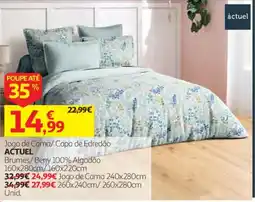 Auchan Jogo de Cama/ Capa de Edredão Brumes/ Beny promoção