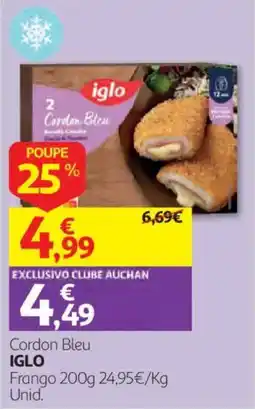 Auchan Cordon Bleu IGLO promoção