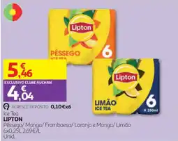 Auchan Ice Tea Lipton Pêssego/ Manga/ Framboesa/ Laranja e Manga/ Limão promoção