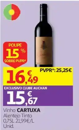 Auchan Vinho Cartuxa promoção