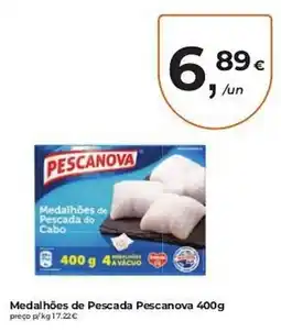 Aqui é fresco Medalhões de Pescada Pescanova promoção