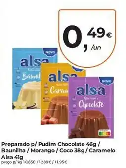 Aqui é fresco Alsa preparado p/ pudim chocolate promoção